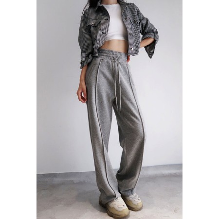 HIGH-WAISTED BAGGY SWEATPANTS ( 2 COLORS ) pour bénéficier 