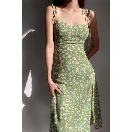 GREEN DAISY HALTER DRESS sélection de produits