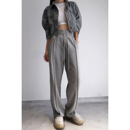 HIGH-WAISTED BAGGY SWEATPANTS ( 2 COLORS ) pour bénéficier 