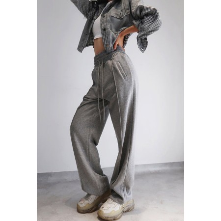 HIGH-WAISTED BAGGY SWEATPANTS ( 2 COLORS ) pour bénéficier 