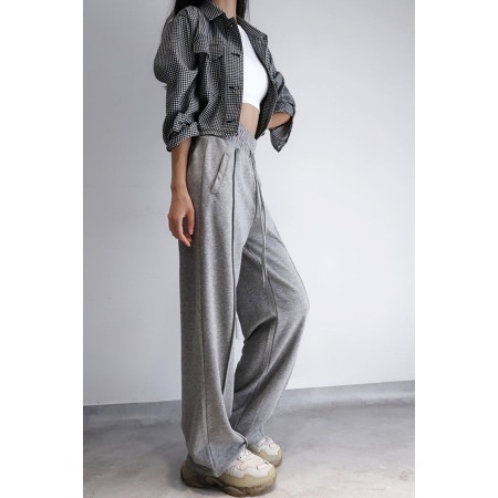 HIGH-WAISTED BAGGY SWEATPANTS ( 2 COLORS ) pour bénéficier 