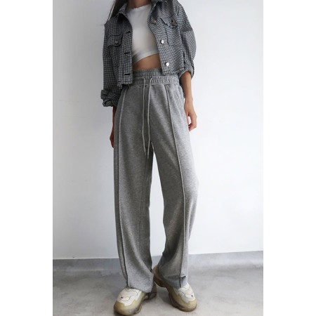 HIGH-WAISTED BAGGY SWEATPANTS ( 2 COLORS ) pour bénéficier 