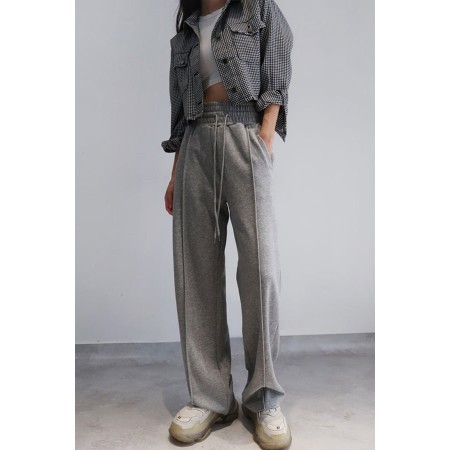 HIGH-WAISTED BAGGY SWEATPANTS ( 2 COLORS ) pour bénéficier 