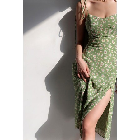 GREEN DAISY HALTER DRESS sélection de produits