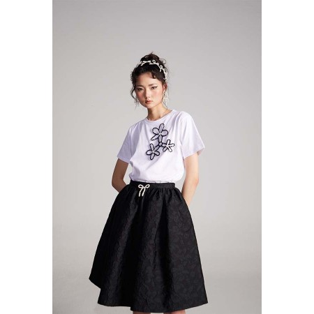 SKIRT IN JACQUARD livraison et retour toujours gratuits