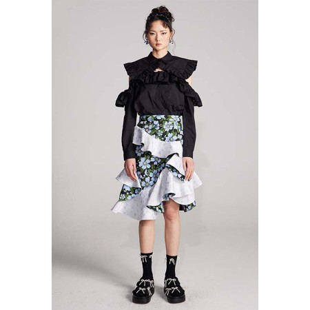 RUFFLED HALF SKIRT prix