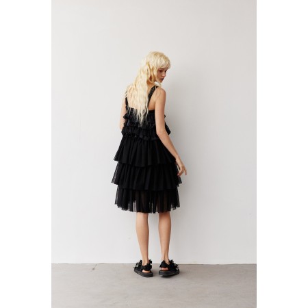 MESH RUFFLE DRESS Découvrez la collection