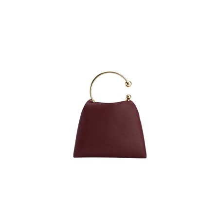 BURGUNDY RING HANDLE BAG la chaussure