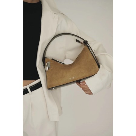 SILVER SUEDE HOBO BAG store