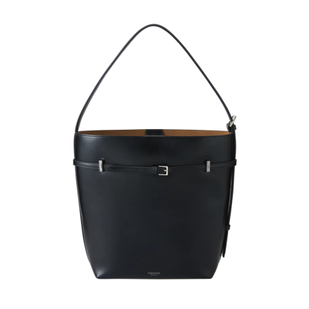 BLACK BELTED TOTE BAG solde