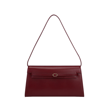 DARK CHERRY SHOULDER BAG en linge