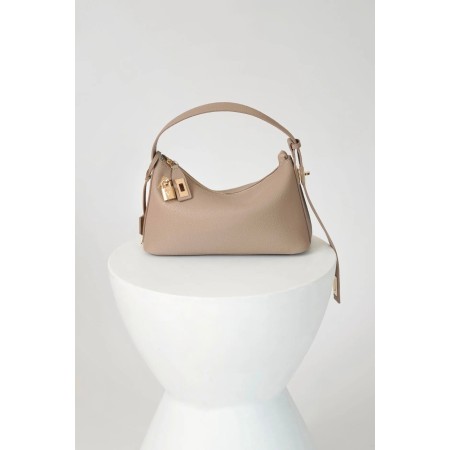 GOLD BEIGE HOBO BAG pas cher