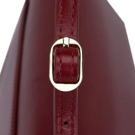 DARK CHERRY SHOULDER BAG en linge