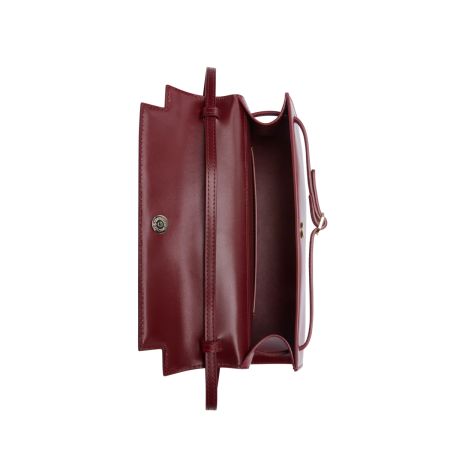 DARK CHERRY SHOULDER BAG en linge