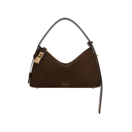 SILVER ESPRESSO SUEDE HOBO BAG Comparez plus de prix