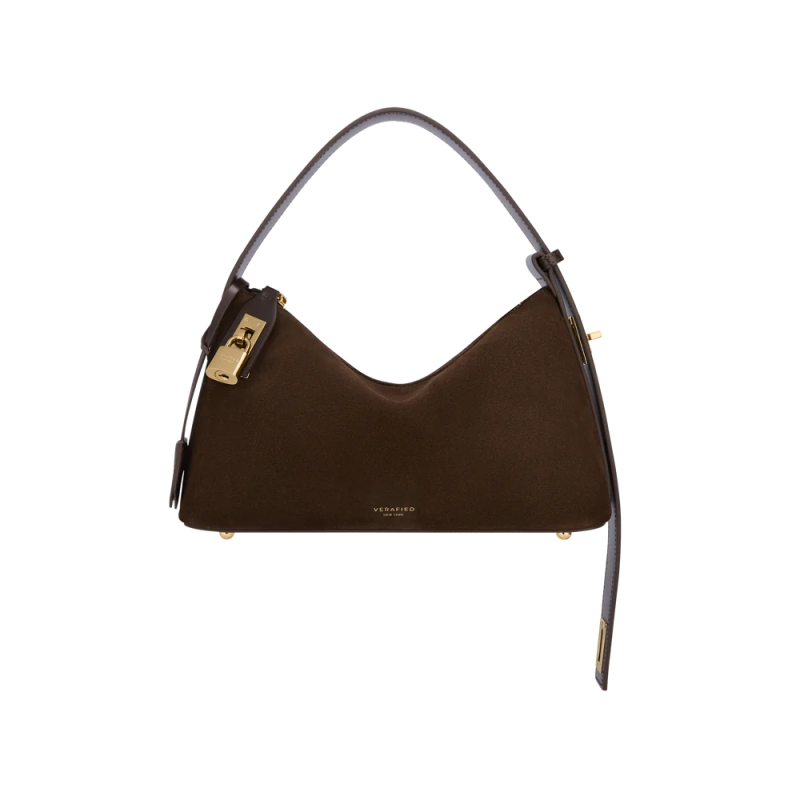 SILVER ESPRESSO SUEDE HOBO BAG Comparez plus de prix