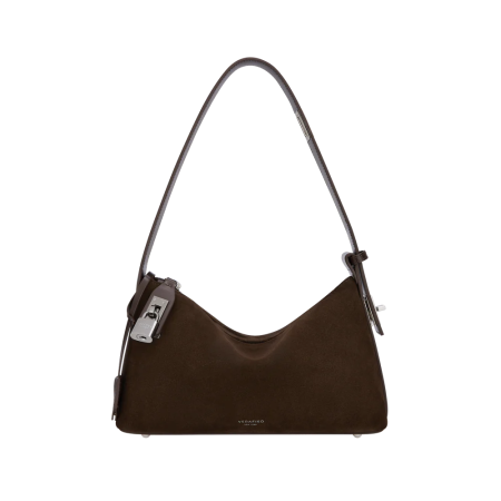 SILVER ESPRESSO SUEDE HOBO BAG Comparez plus de prix