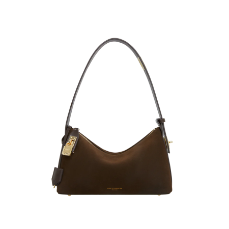 GOLD ESPRESSO SUEDE HOBO BAG Les êtres humains sont 