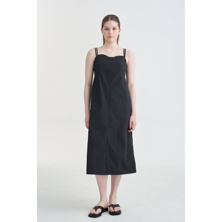 HEART STRAP MIDI DRESS_BLACK Comparez plus de prix