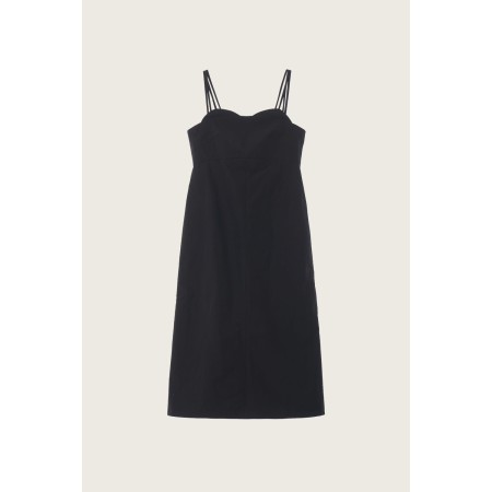 HEART STRAP MIDI DRESS_BLACK Comparez plus de prix