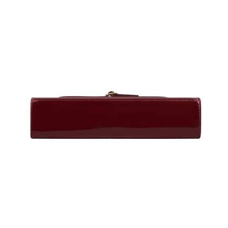 PATENT DARK CHERRY SHOULDER BAG de pas cher