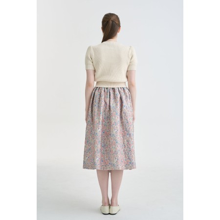 JACQUARD FULL SKIRT_PINK l'achat 