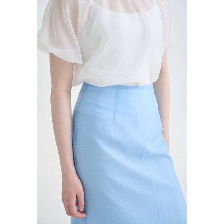 MERMAID SHEER SKIRT_BLUE en stock