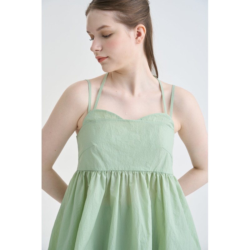 HEART STRAP PEPLUM TOP_MINT des créatures d'habitude