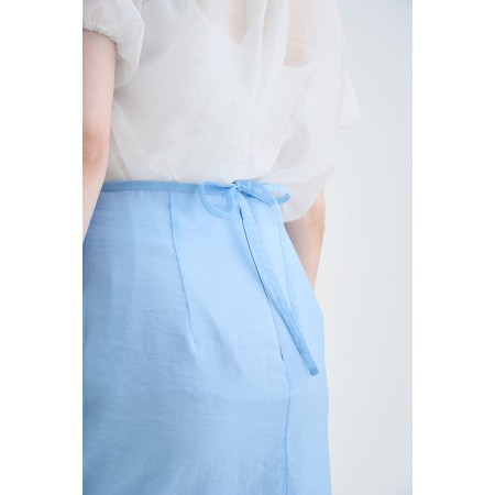 MERMAID SHEER SKIRT_BLUE en stock