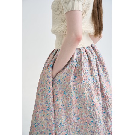 JACQUARD FULL SKIRT_PINK l'achat 