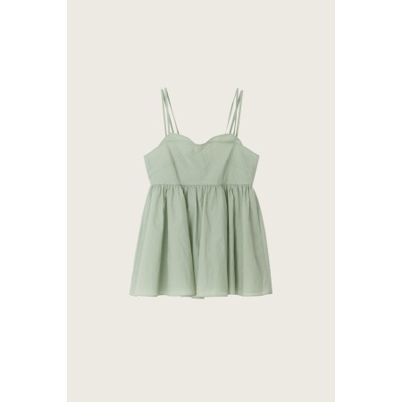 HEART STRAP PEPLUM TOP_MINT des créatures d'habitude