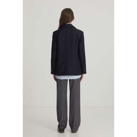 OVERSIZE PREPPY JACKET_NAVY de votre