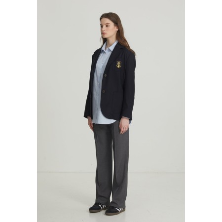 OVERSIZE PREPPY JACKET_NAVY de votre