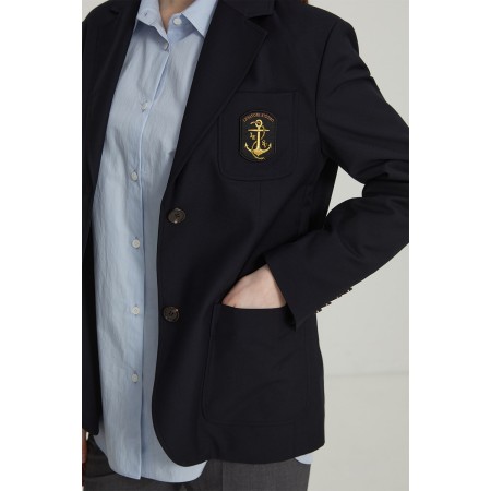 OVERSIZE PREPPY JACKET_NAVY de votre