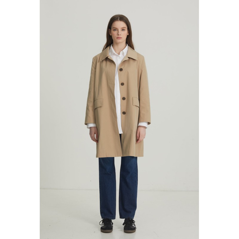 OVERSIZE BALMACAAN COAT_BEIGE Fin de série