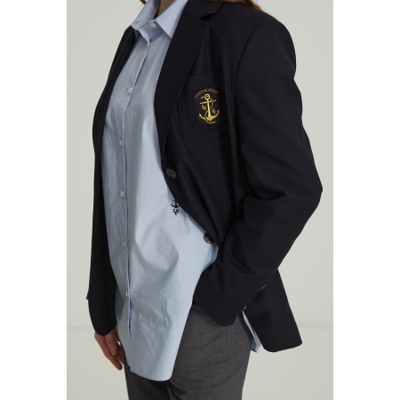 OVERSIZE PREPPY JACKET_NAVY de votre