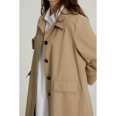 OVERSIZE BALMACAAN COAT_BEIGE Fin de série