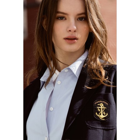 OVERSIZE PREPPY JACKET_NAVY de votre