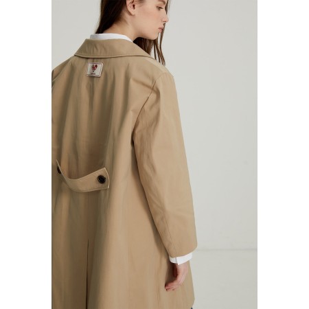 OVERSIZE BALMACAAN COAT_BEIGE Fin de série