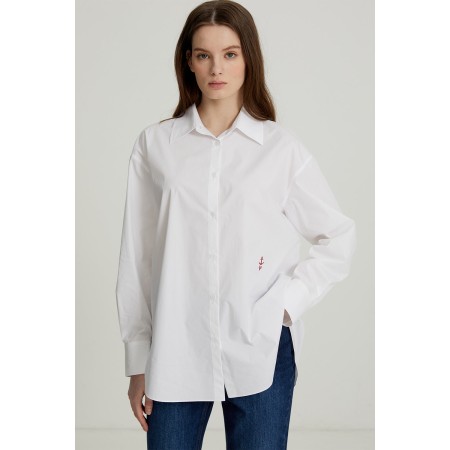 SIGNATURE COTTON SHIRT_WHITE JUSQU'A -70%! 