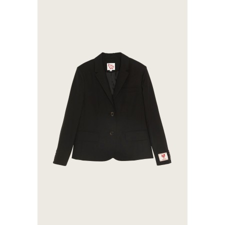 TAILORED SUIT JACKET_BLACK destockage