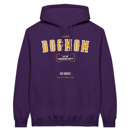 Hoodie CERTIFIED DOGMOM CLUB 🎓 - American Akita shop