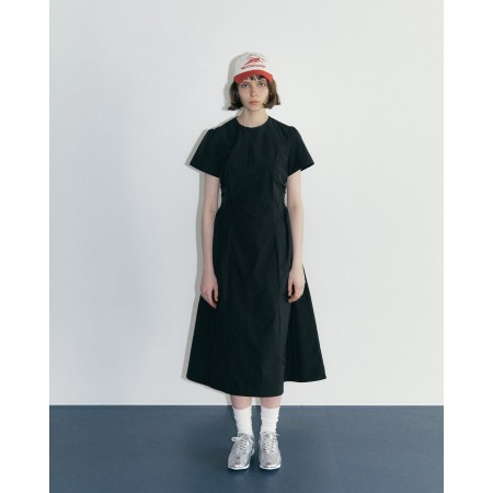 PURFF SLEEVE DRESS_BLACK de votre