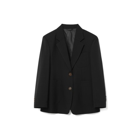 CLASSIC WOOL OUT POCKET JACKET_BLACK les muscles