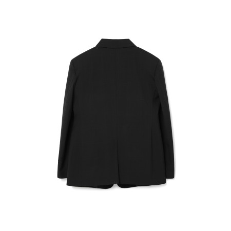 CLASSIC WOOL OUT POCKET JACKET_BLACK les muscles