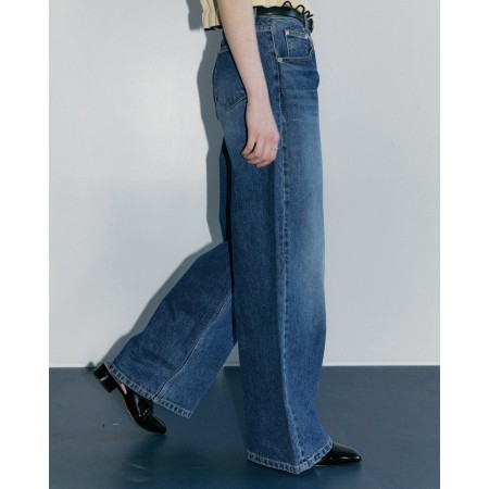 LONG WIDE DENIM PANTS_BLUE le concept de la Pate a emporter 