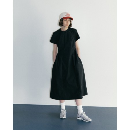 PURFF SLEEVE DRESS_BLACK de votre