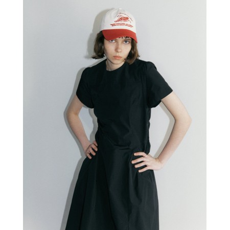 PURFF SLEEVE DRESS_BLACK de votre