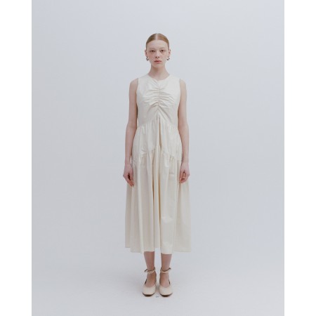 SHINING SLEEVELESS DRESS_IVORY du meilleur 