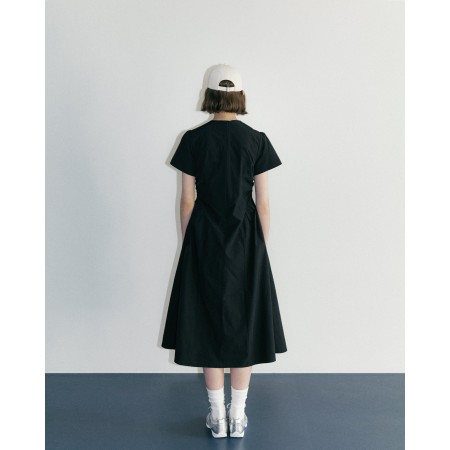 PURFF SLEEVE DRESS_BLACK de votre